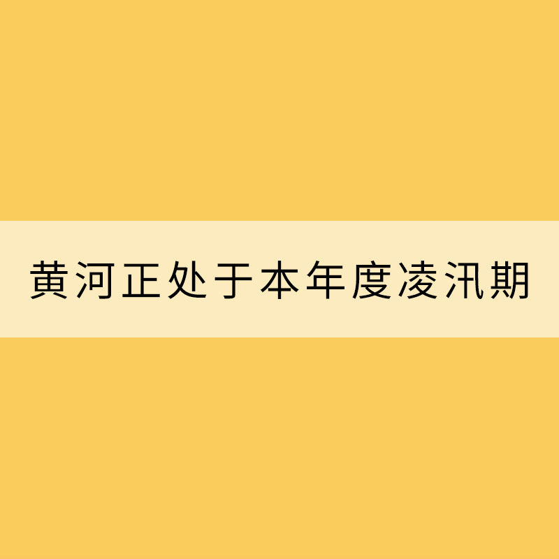 黃河正處于本年度凌汛期——警惕流凌“美麗外表”下暗藏的風(fēng)險